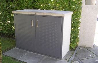 Doppelschrank Premium Komfort in naturgrau