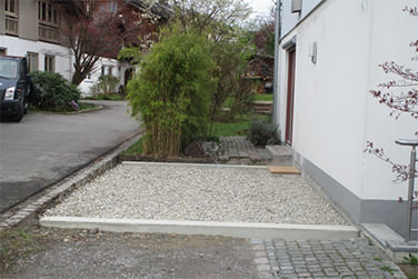 Streifenfundamente für Einzelgaragen