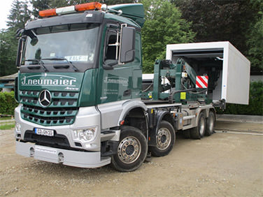 Versetzung mit Spezialfahrzeug