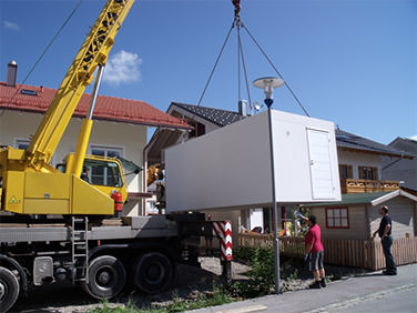 Versetzung mit Autokran